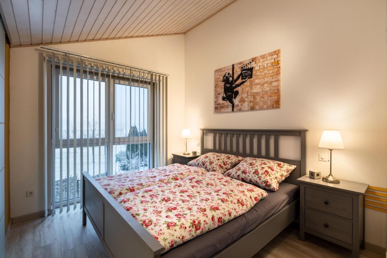 Gemuetliche Ferienwohnung Mit Panoramablick Muttensweiler Luaran gambar