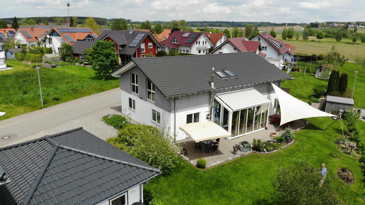 Gemuetliche Ferienwohnung Mit Panoramablick Muttensweiler Luaran gambar