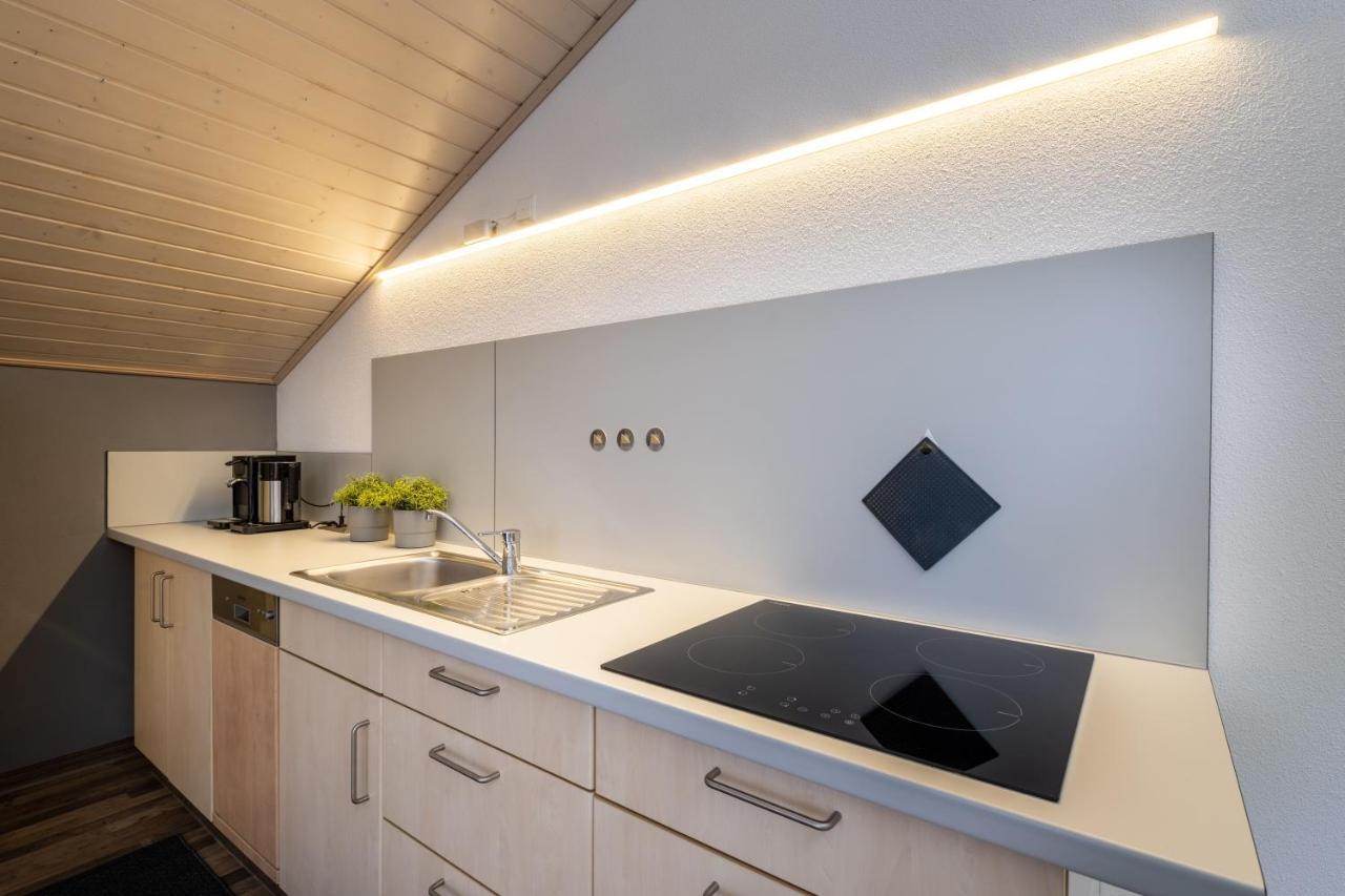 Gemuetliche Ferienwohnung Mit Panoramablick Muttensweiler Luaran gambar